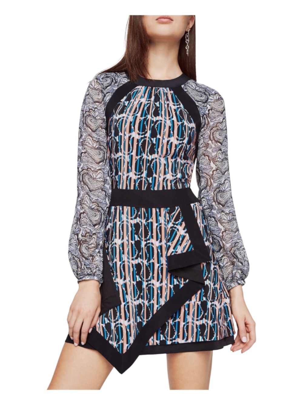 BCBG MAXAZRIA TALLULAH PAISLEY PRINTED DRESS - NWT Size 6